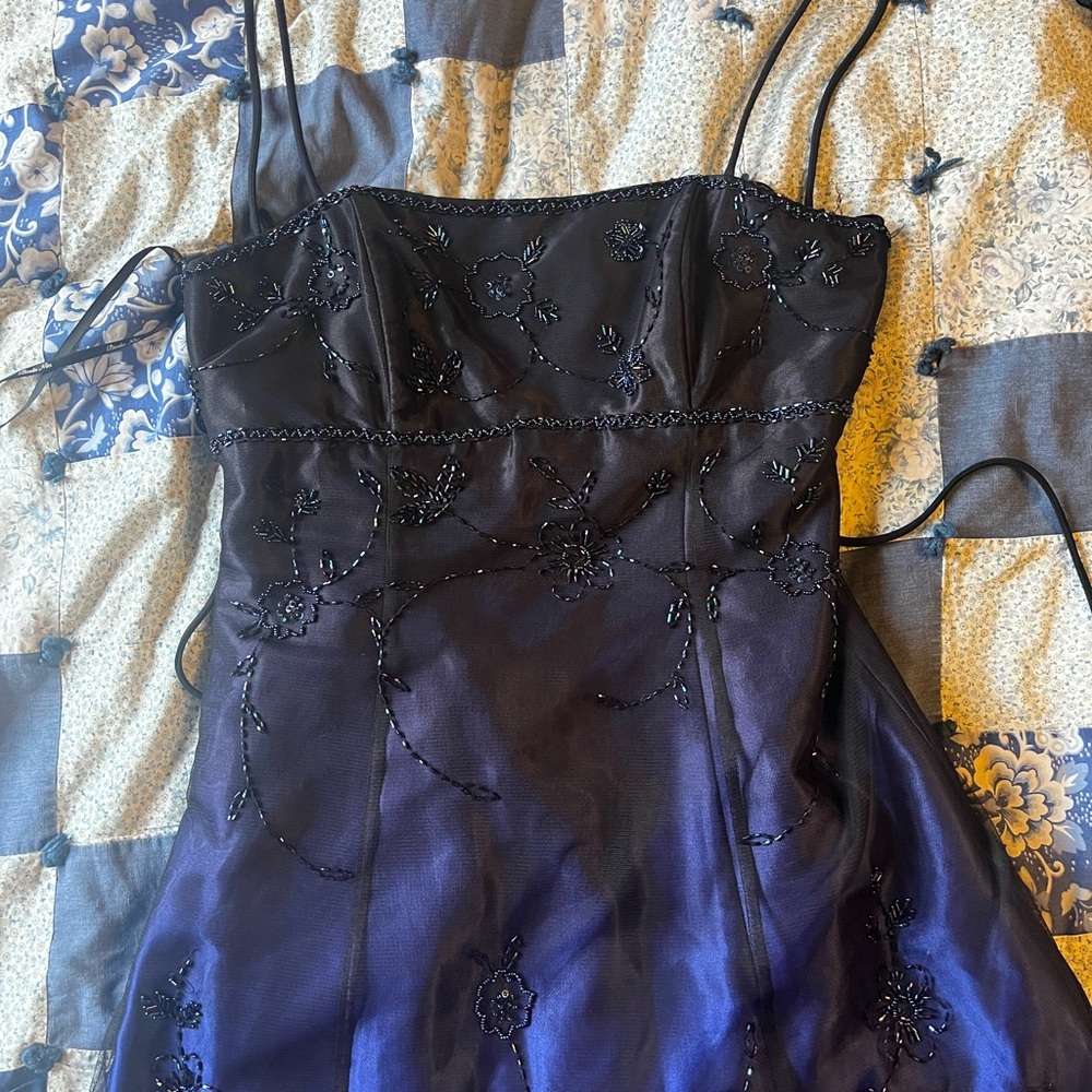 Beautiful vintage whimsigoth beaded gown